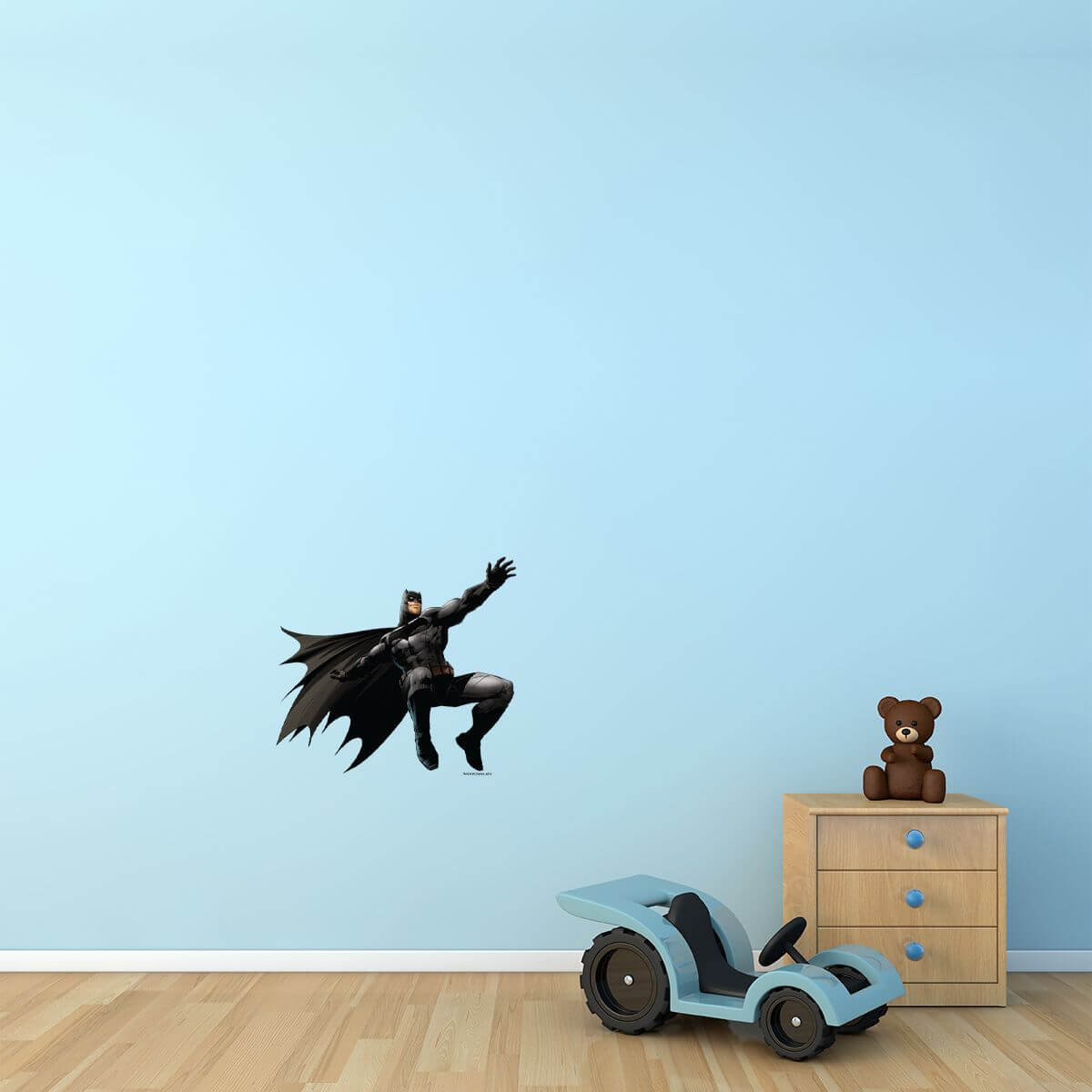 Kismet Decals Batman Leap Attack Licensed Wall Sticker - Easy DIY Justice League Home & Room Decor Wall Art - Kismet Decals