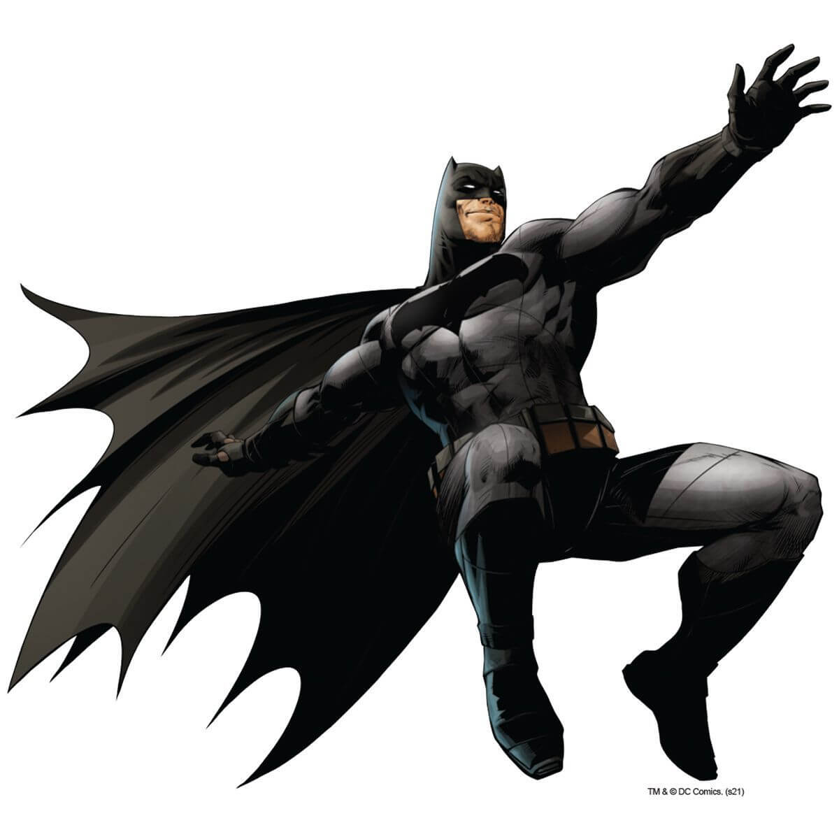 Kismet Decals Batman Leap Attack Licensed Wall Sticker - Easy DIY Justice League Home & Room Decor Wall Art - Kismet Decals
