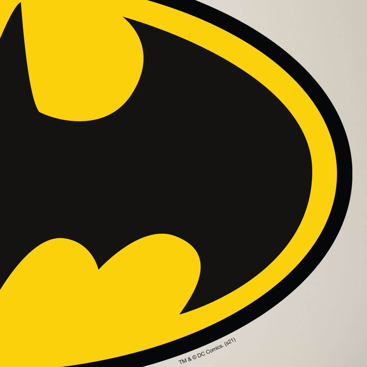 Kismet Decals Batman Logo Licensed Wall Sticker - Easy DIY Justice League Home & Room Decor Wall Art - Kismet Decals