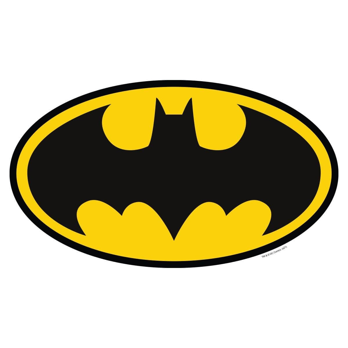 Kismet Decals Batman Logo Licensed Wall Sticker - Easy DIY Justice League Home & Room Decor Wall Art - Kismet Decals