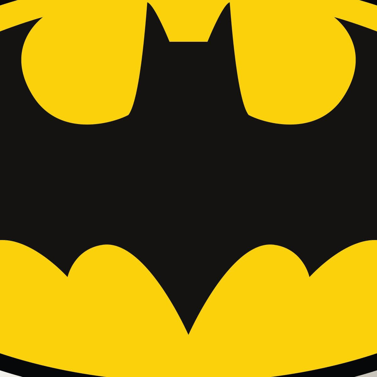 Kismet Decals Batman Logo Licensed Wall Sticker - Easy DIY Justice League Home & Room Decor Wall Art - Kismet Decals