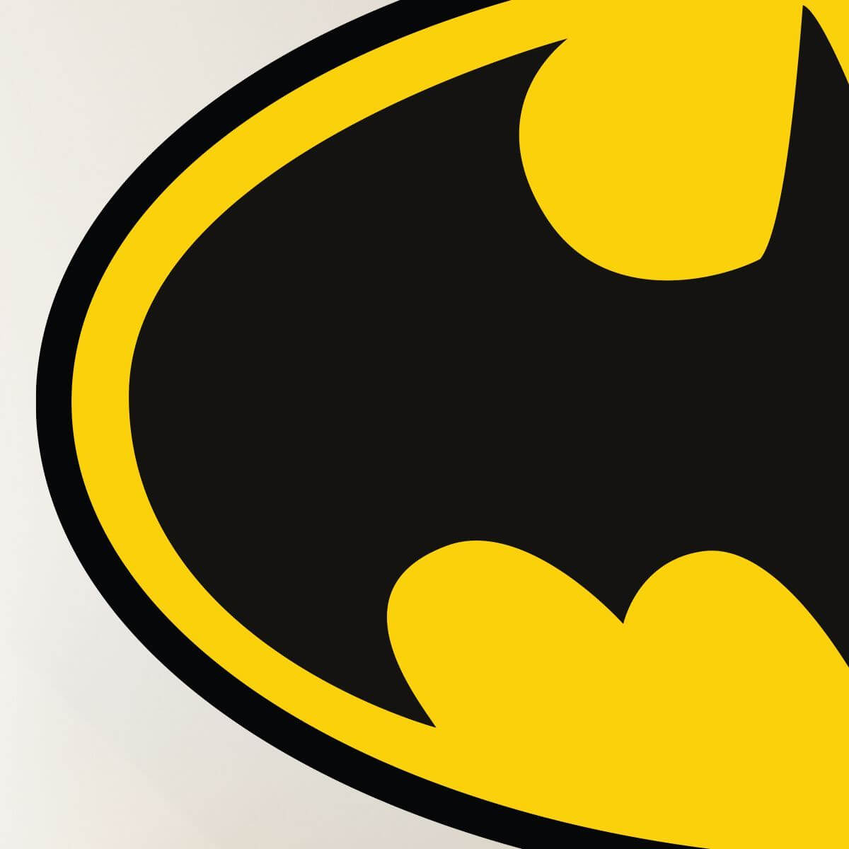 Kismet Decals Batman Logo Licensed Wall Sticker - Easy DIY Justice League Home & Room Decor Wall Art - Kismet Decals