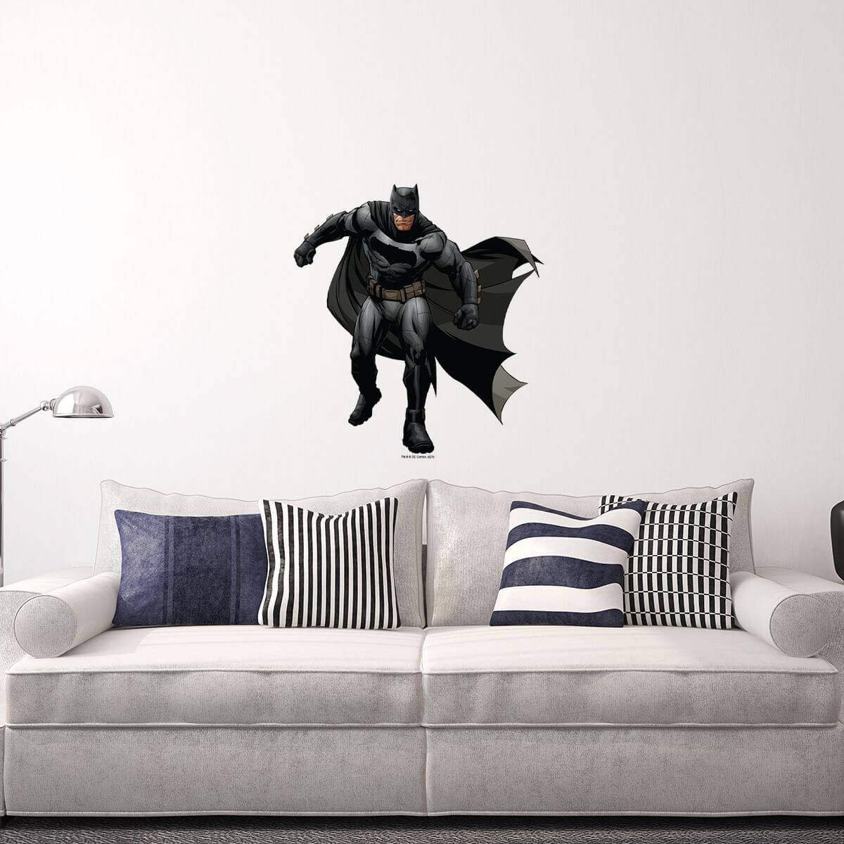 Kismet Decals Batman Primed for Battle Licensed Wall Sticker - Easy DIY Justice League Home & Room Decor Wall Art - Kismet Decals