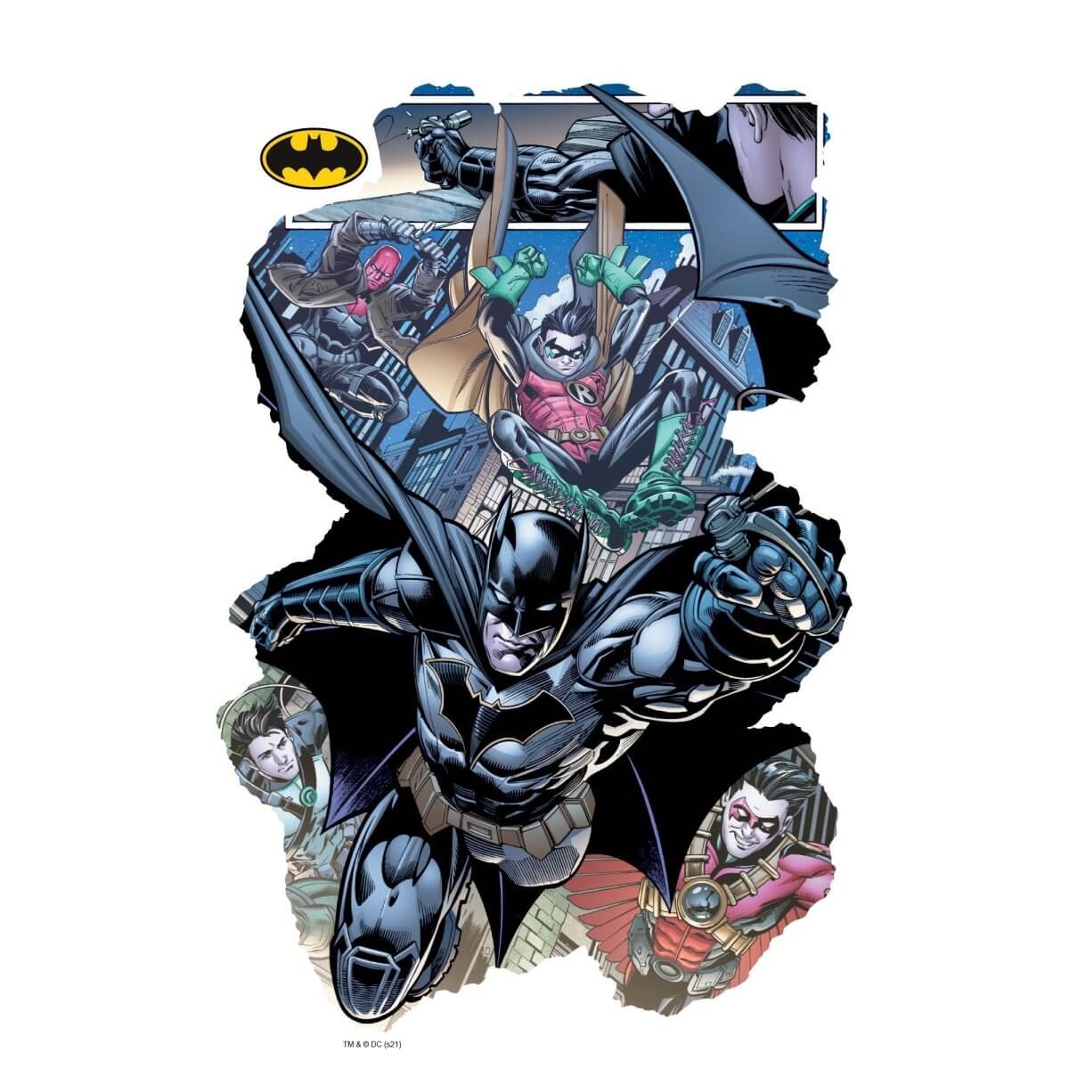 Kismet Decals Batman & Robin Eternal #26 Comic Cover Series Licensed Wall Sticker - Easy DIY Home & Room Decor Wall Art - Kismet Decals