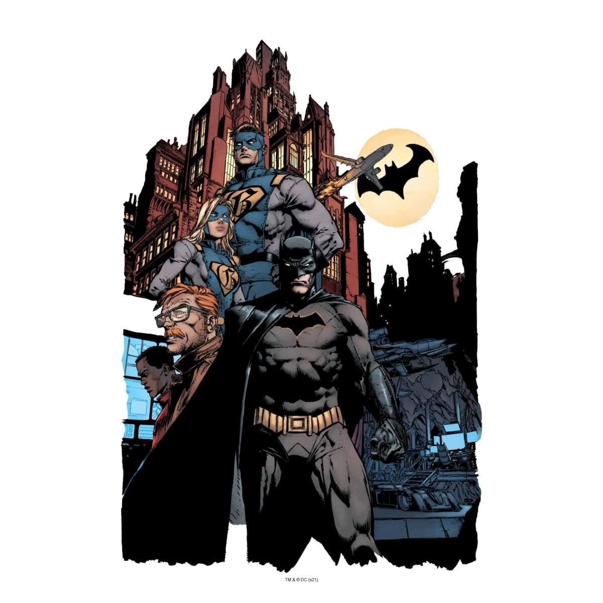 Kismet Decals Batman: The Rebirth Book 1 Comic Cover Series Licensed Wall Sticker - Easy DIY Home & Room Decor Wall Art - Kismet Decals