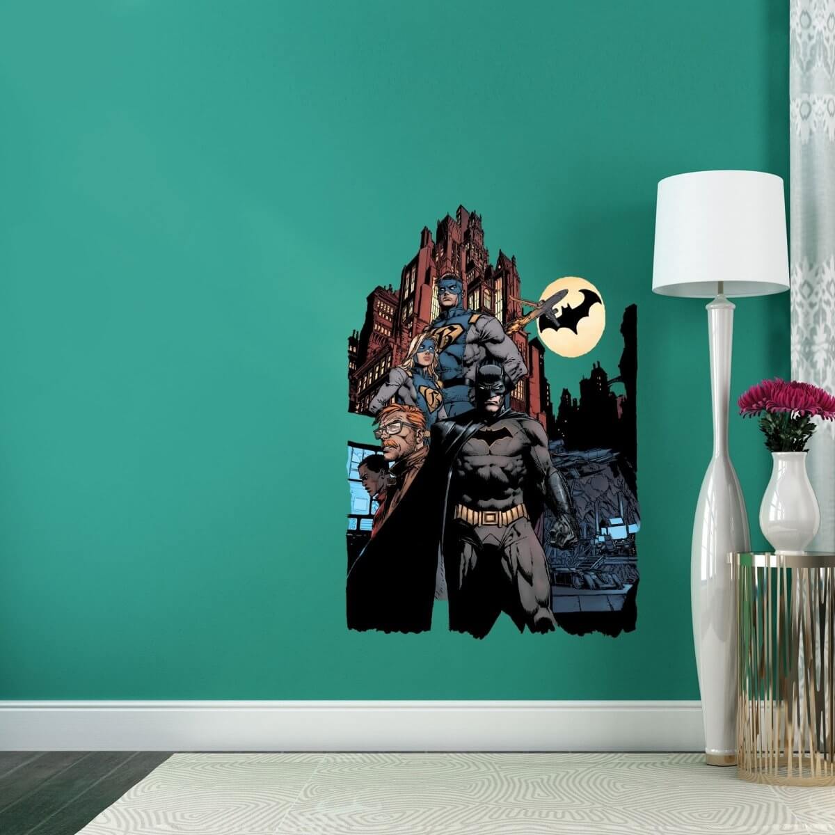 Kismet Decals Batman: The Rebirth Book 1 Comic Cover Series Licensed Wall Sticker - Easy DIY Home & Room Decor Wall Art - Kismet Decals