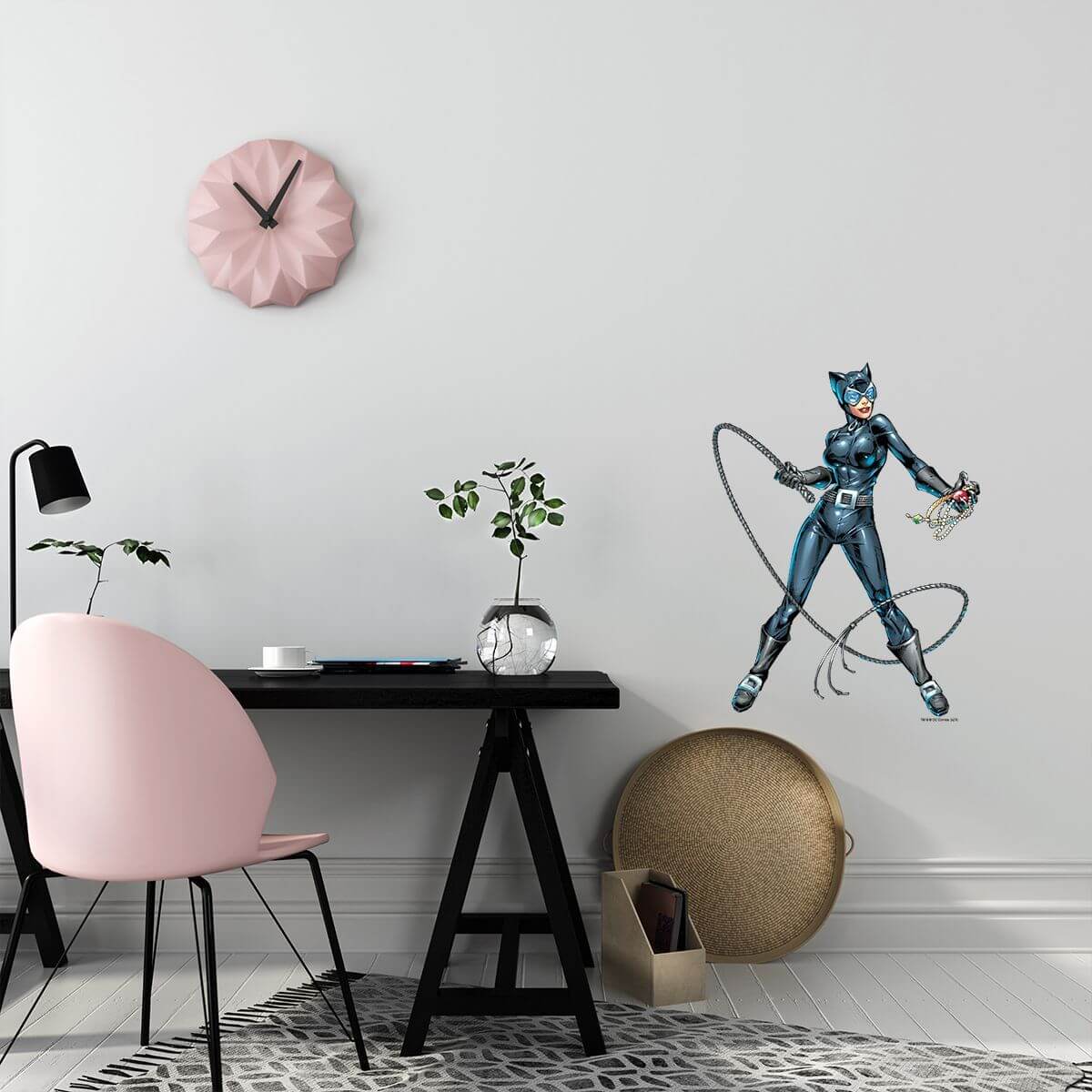 Kismet Decals Catwoman Thief of The Night Licensed Wall Sticker - Easy DIY Justice League Home & Room Decor Wall Art - Kismet Decals