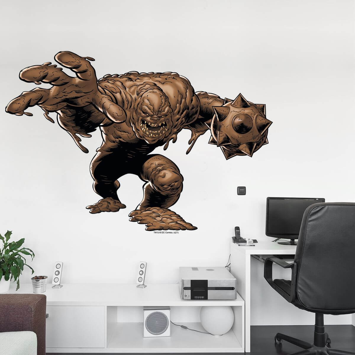 Kismet Decals Clayface Attack Licensed Wall Sticker - Easy DIY Justice League Home & Room Decor Wall Art - Kismet Decals
