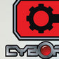 Kismet Decals Cyborg Logo Licensed Wall Sticker - Easy DIY Justice League Home & Room Decor Wall Art - Kismet Decals