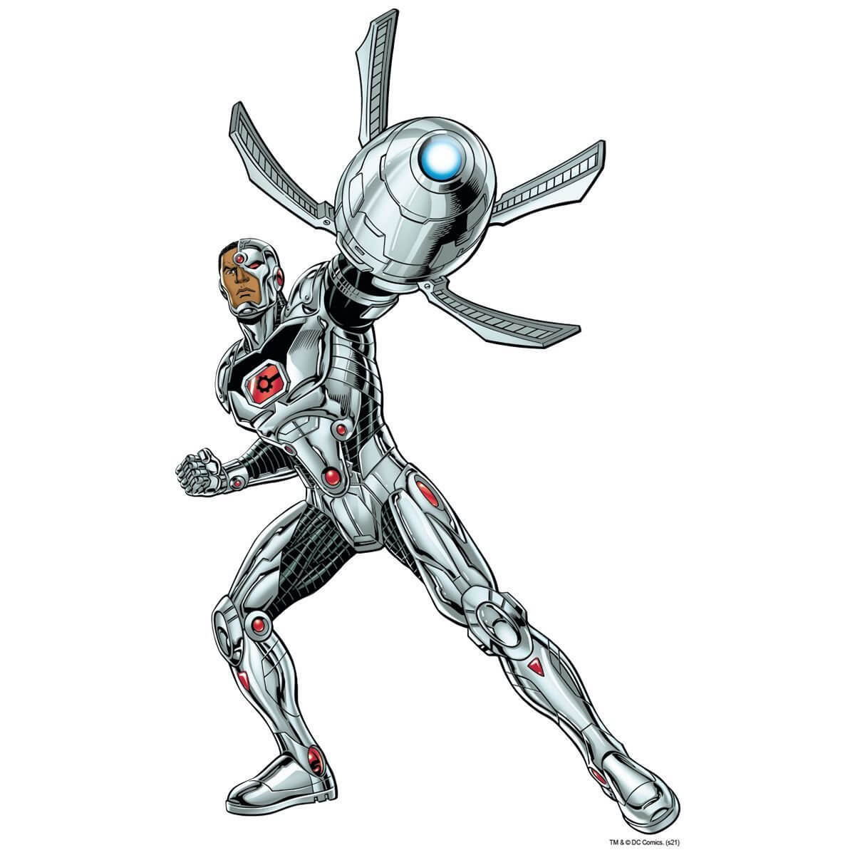 Kismet Decals Cyborg Ready for Combat Licensed Wall Sticker - Easy DIY Justice League Home & Room Decor Wall Art - Kismet Decals