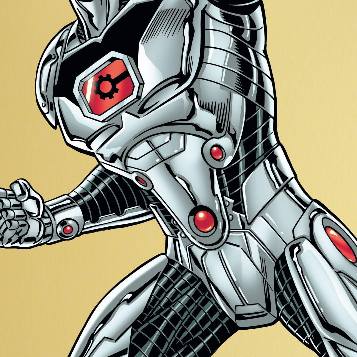 Kismet Decals Cyborg Ready for Combat Licensed Wall Sticker - Easy DIY Justice League Home & Room Decor Wall Art - Kismet Decals