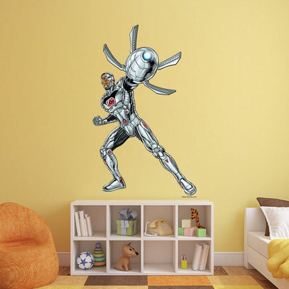 Kismet Decals Cyborg Ready for Combat Licensed Wall Sticker - Easy DIY Justice League Home & Room Decor Wall Art - Kismet Decals