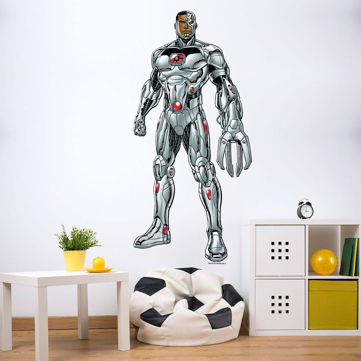 Kismet Decals Cyborg Victorious Licensed Wall Sticker - Easy DIY Justice League Home & Room Decor Wall Art - Kismet Decals