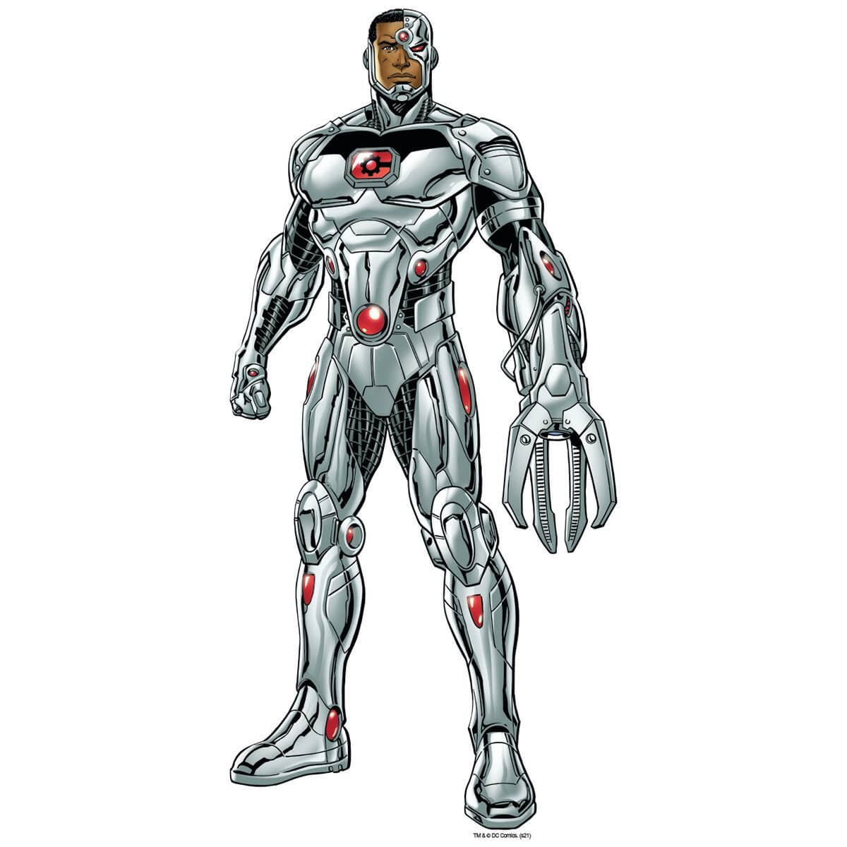 Kismet Decals Cyborg Victorious Licensed Wall Sticker - Easy DIY Justice League Home & Room Decor Wall Art - Kismet Decals