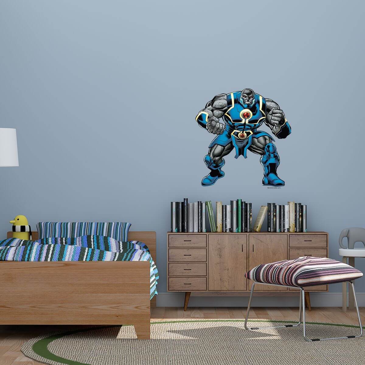 Kismet Decals Darkseid of Apokolips Licensed Wall Sticker - Easy DIY Justice League Home & Room Decor Wall Art - Kismet Decals