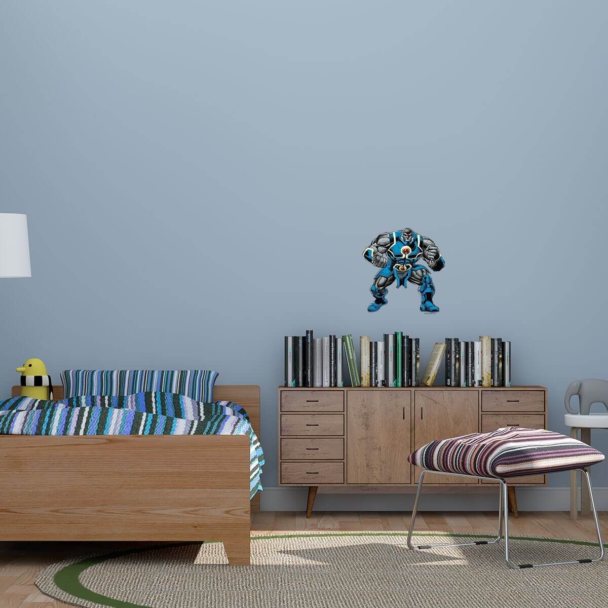 Kismet Decals Darkseid of Apokolips Licensed Wall Sticker - Easy DIY Justice League Home & Room Decor Wall Art - Kismet Decals