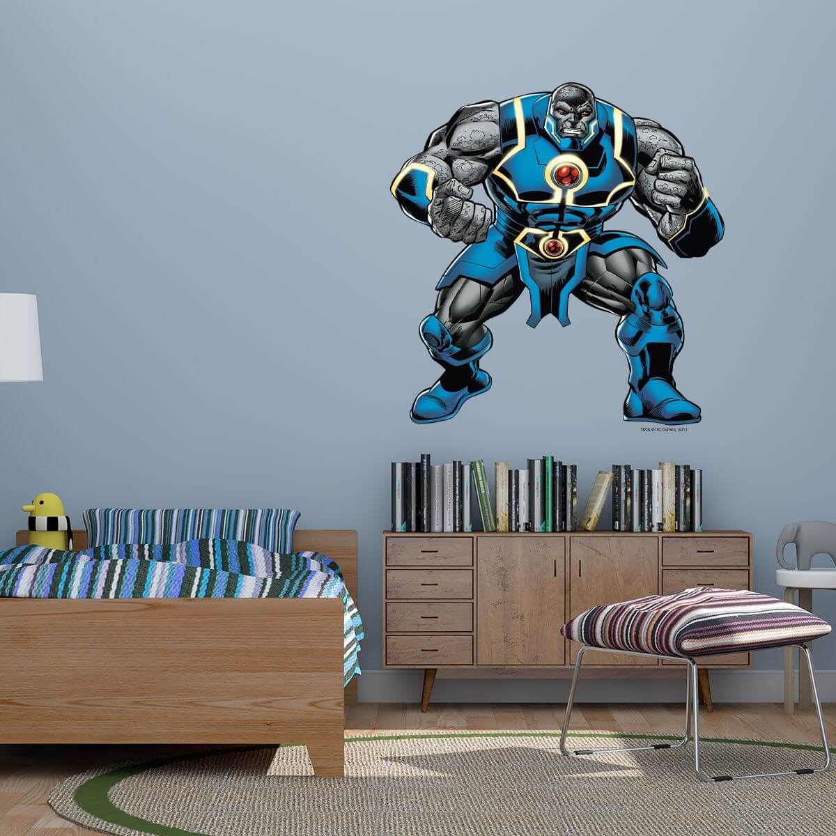 Kismet Decals Darkseid of Apokolips Licensed Wall Sticker - Easy DIY Justice League Home & Room Decor Wall Art - Kismet Decals