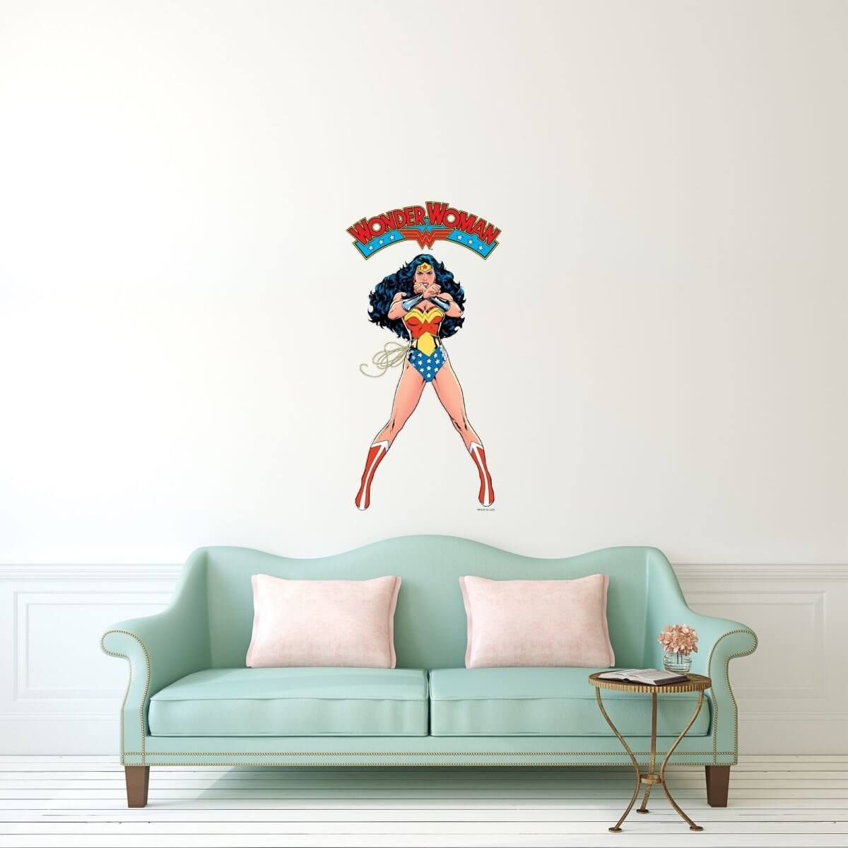 Kismet Decals Evolution of Wonder Woman Original Artwork 1987 Officially Licensed Wall Sticker - Easy DIY DC Comics Home, Kids or Adult Bedroom, Office, Living Room Decor Wall Art - Kismet Decals