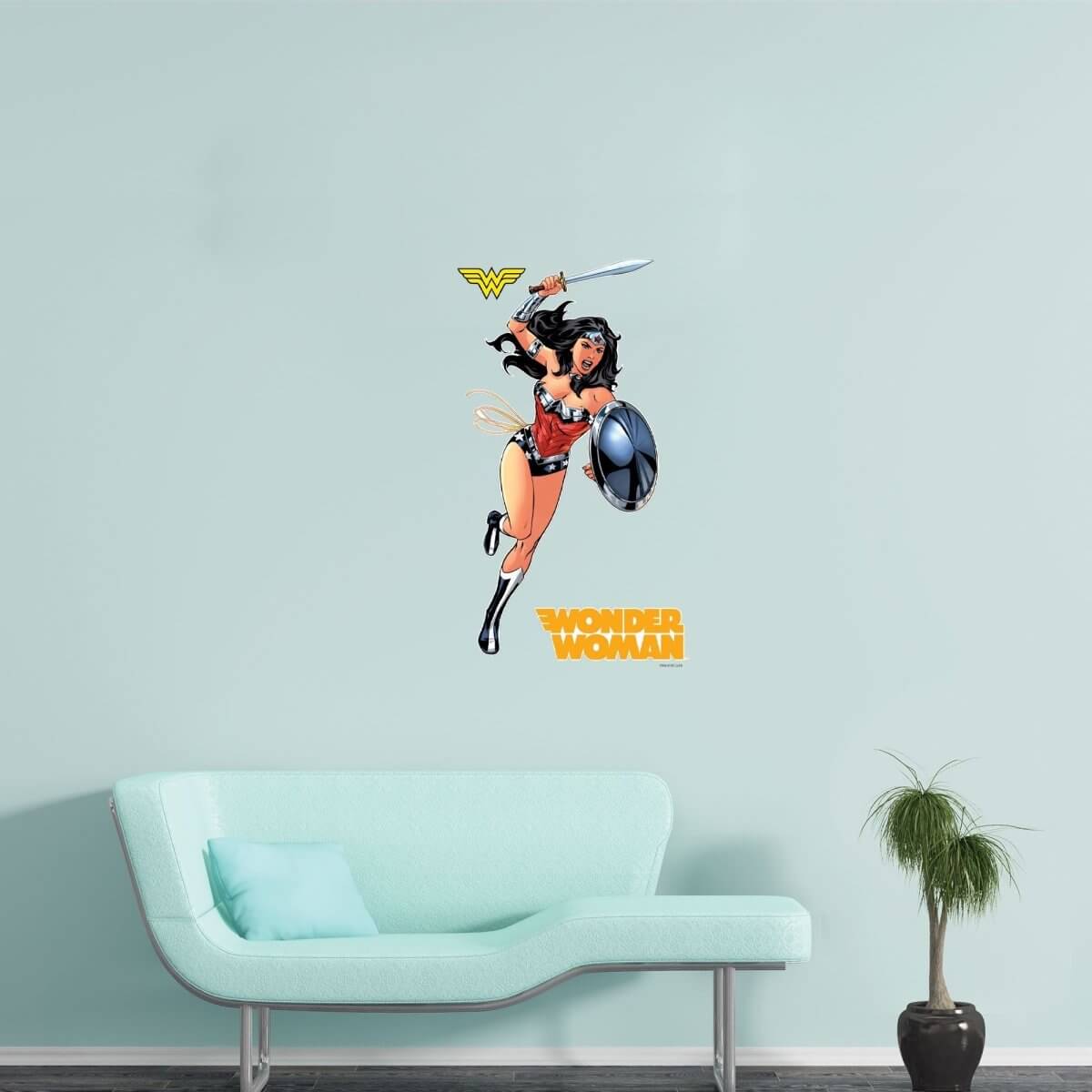 Kismet Decals Evolution of Wonder Woman Original Artwork 2011 Officially Licensed Wall Sticker - Easy DIY DC Comics Home, Kids or Adult Bedroom, Office, Living Room Decor Wall Art - Kismet Decals