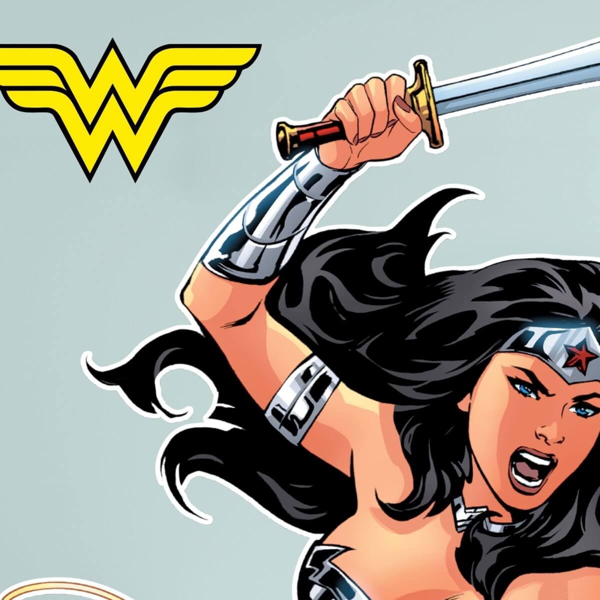 Kismet Decals Evolution of Wonder Woman Original Artwork 2011 Officially Licensed Wall Sticker - Easy DIY DC Comics Home, Kids or Adult Bedroom, Office, Living Room Decor Wall Art - Kismet Decals