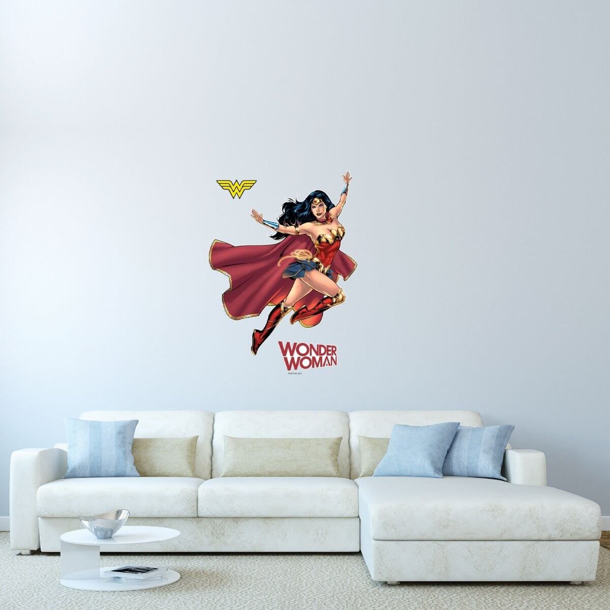 Kismet Decals Evolution of Wonder Woman Original Artwork 2016 Officially Licensed Wall Sticker - Easy DIY DC Comics Home, Kids or Adult Bedroom, Office, Living Room Decor Wall Art - Kismet Decals