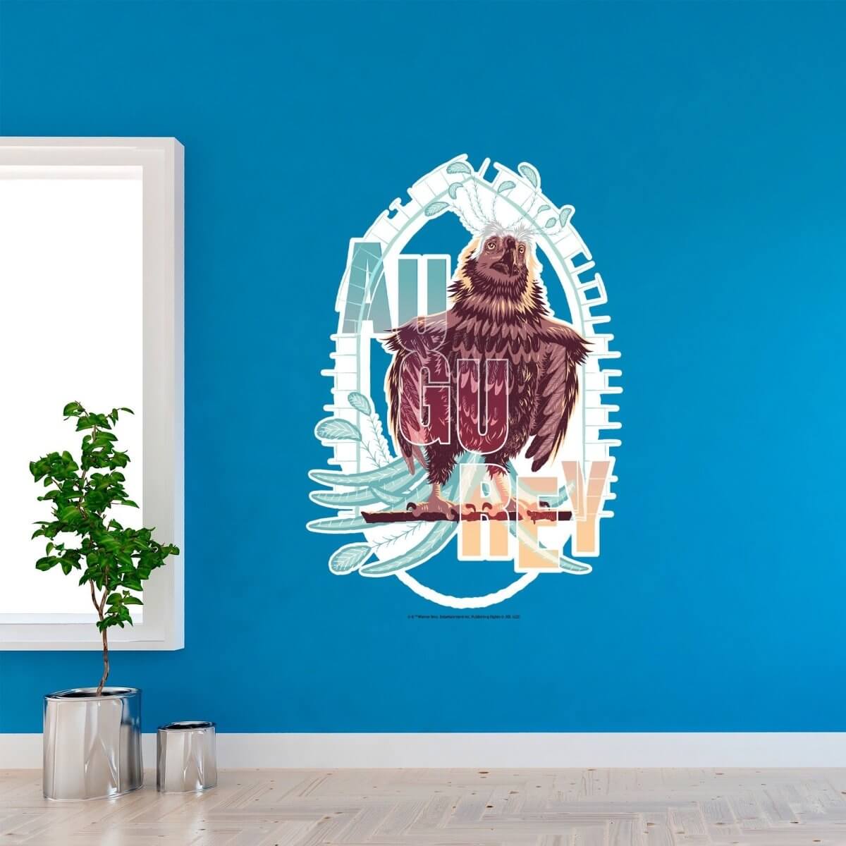 Kismet Decals Fantastic Beasts Augurey Licensed Wall Sticker - Easy DIY Home & Kids Room Decor Wall Decal Art - Kismet Decals