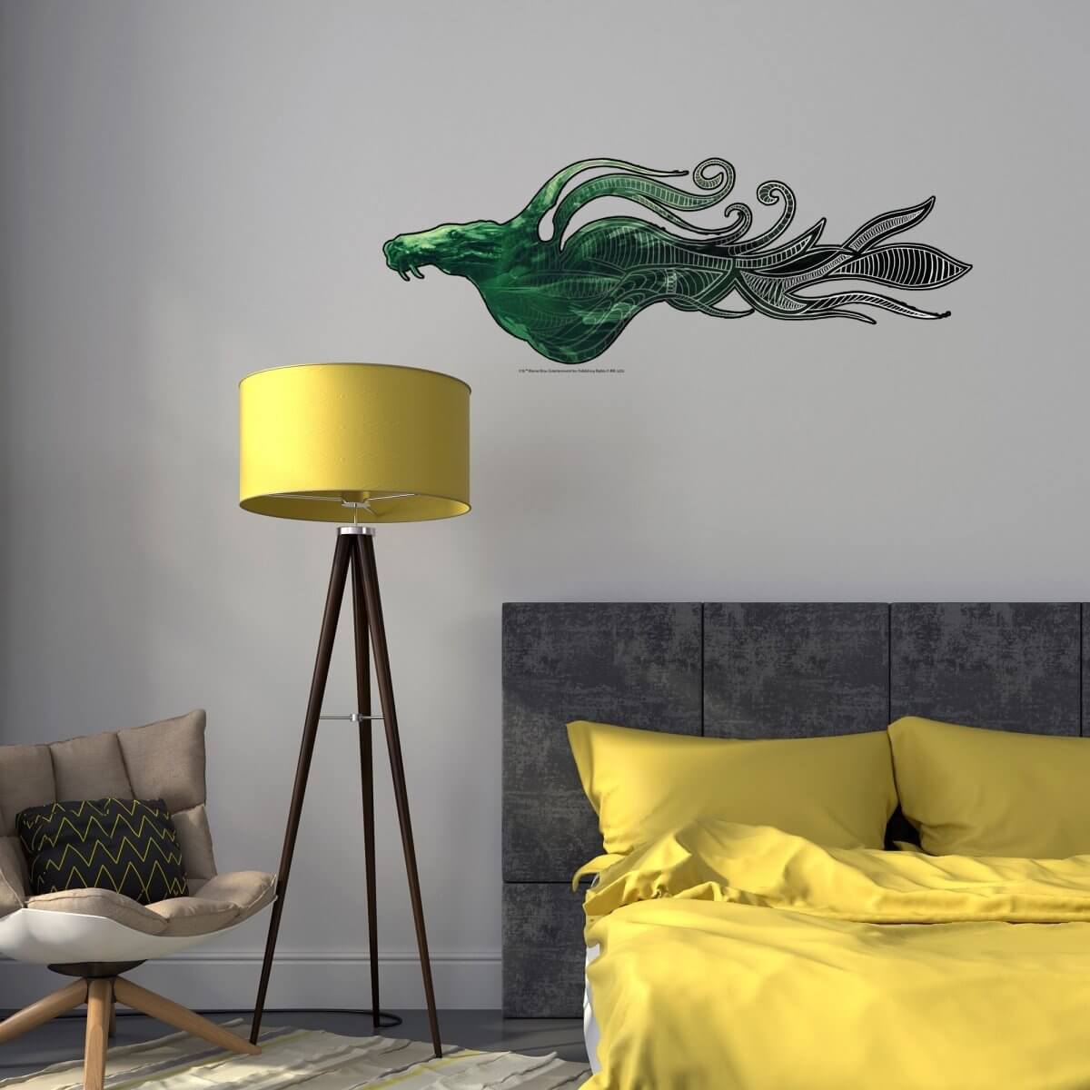 Kismet Decals Fantastic Beasts Kelpie Art Licensed Wall Sticker - Easy DIY Home & Kids Room Decor Wall Decal Art - Kismet Decals
