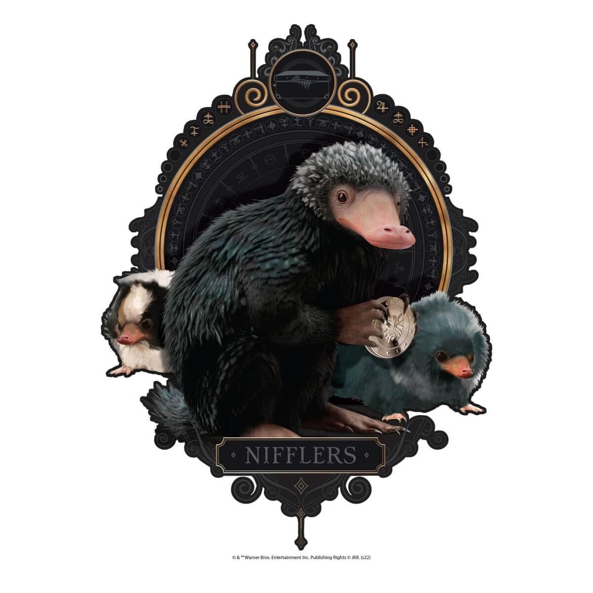 Kismet Decals Fantastic Beasts Nifflers Licensed Wall Sticker - Easy DIY Home & Kids Room Decor Wall Decal Art - Kismet Decals