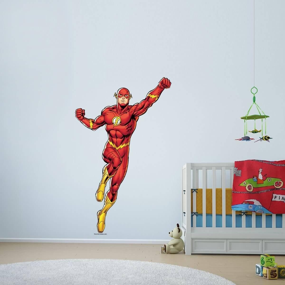 Kismet Decals Flash Ready for Combat Licensed Wall Sticker - Easy DIY Justice League Home & Room Decor Wall Art - Kismet Decals