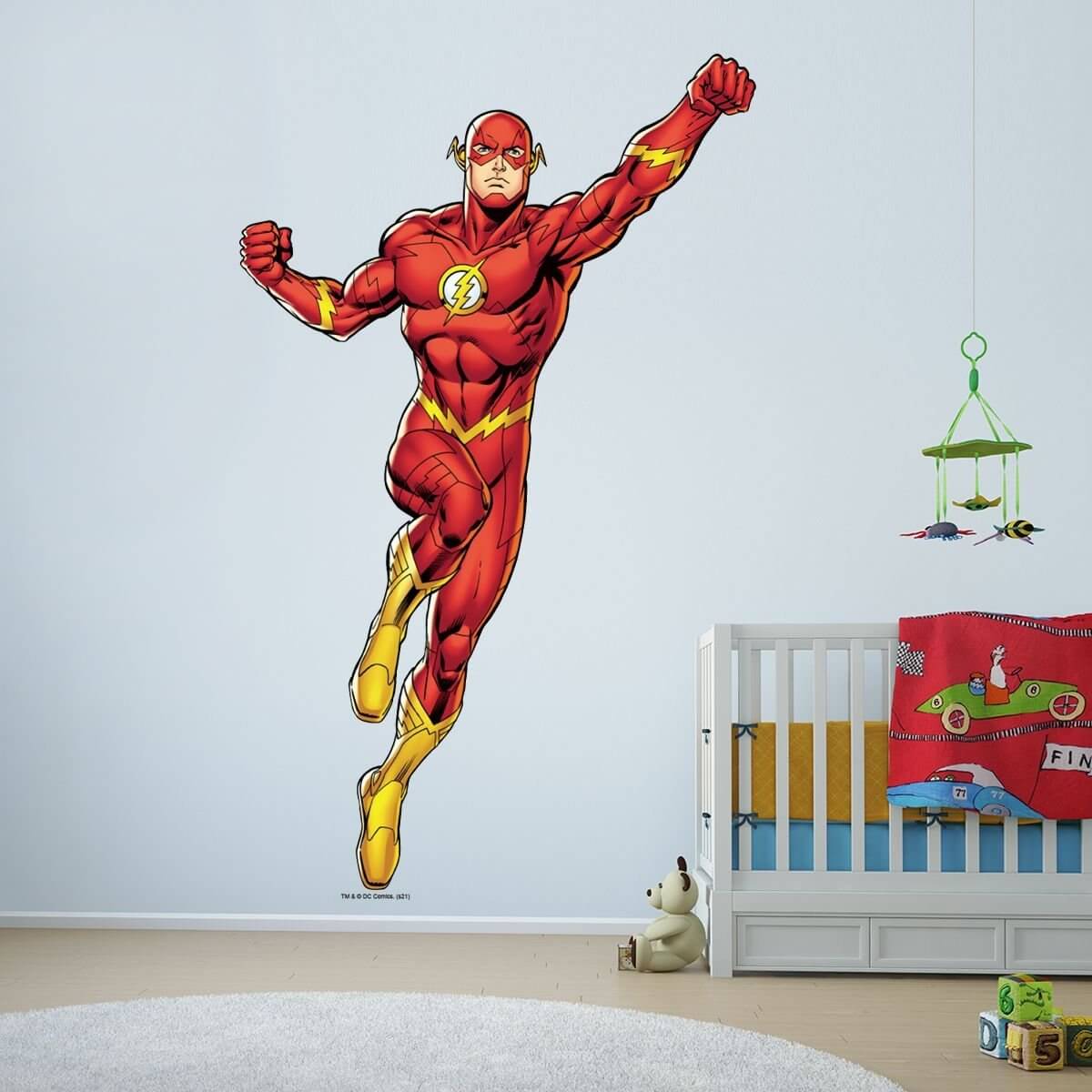 Kismet Decals Flash Ready for Combat Licensed Wall Sticker - Easy DIY Justice League Home & Room Decor Wall Art - Kismet Decals