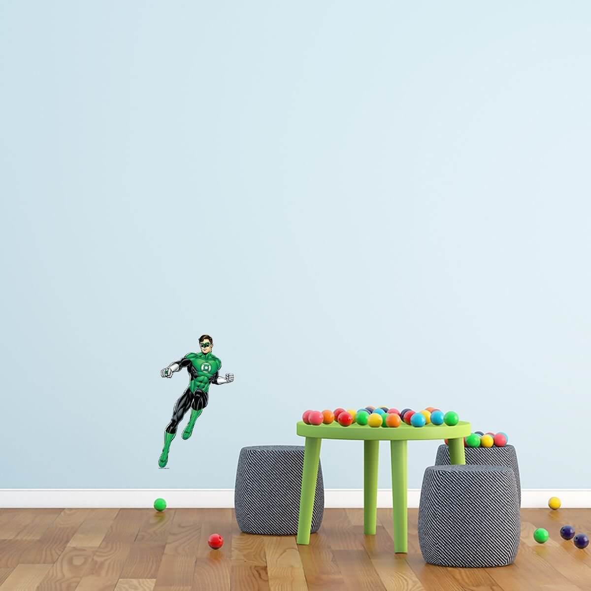 Kismet Decals Green Lantern Combat Licensed Wall Sticker - Easy DIY Justice League Home & Room Decor Wall Art - Kismet Decals