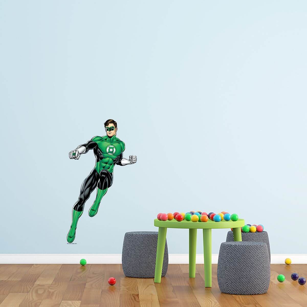 Kismet Decals Green Lantern Combat Licensed Wall Sticker - Easy DIY Justice League Home & Room Decor Wall Art - Kismet Decals