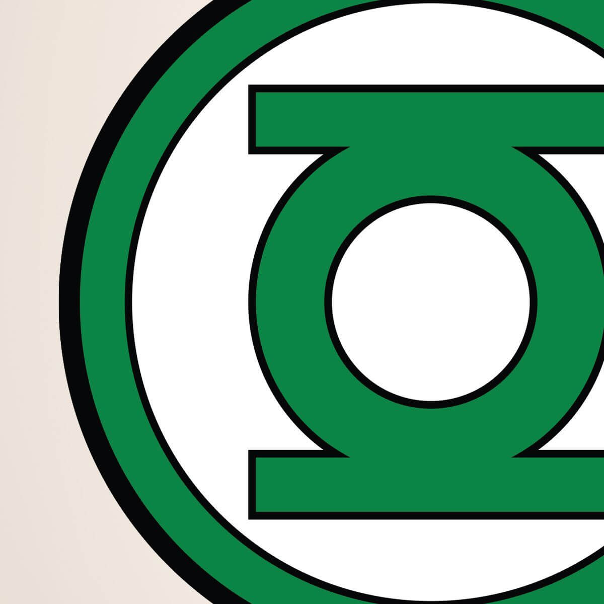 Kismet Decals Green Lantern Logo Licensed Wall Sticker - Easy DIY Justice League Home & Room Decor Wall Art - Kismet Decals