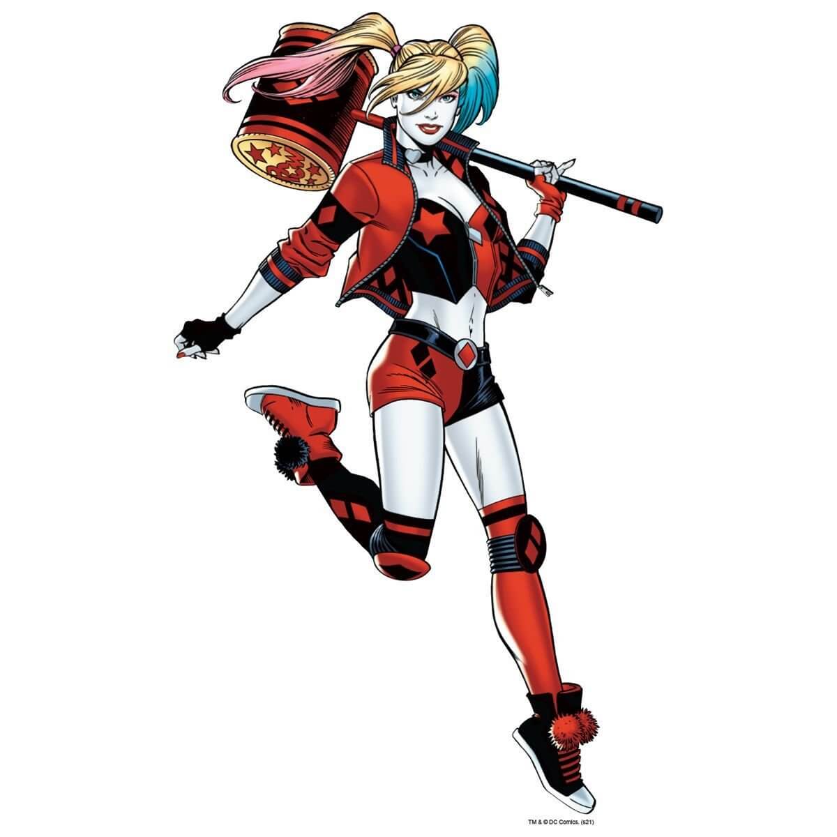 Kismet Decals Harley Quinn Hammer Licensed Wall Sticker - Easy DIY Justice League Home & Room Decor Wall Art - Kismet Decals