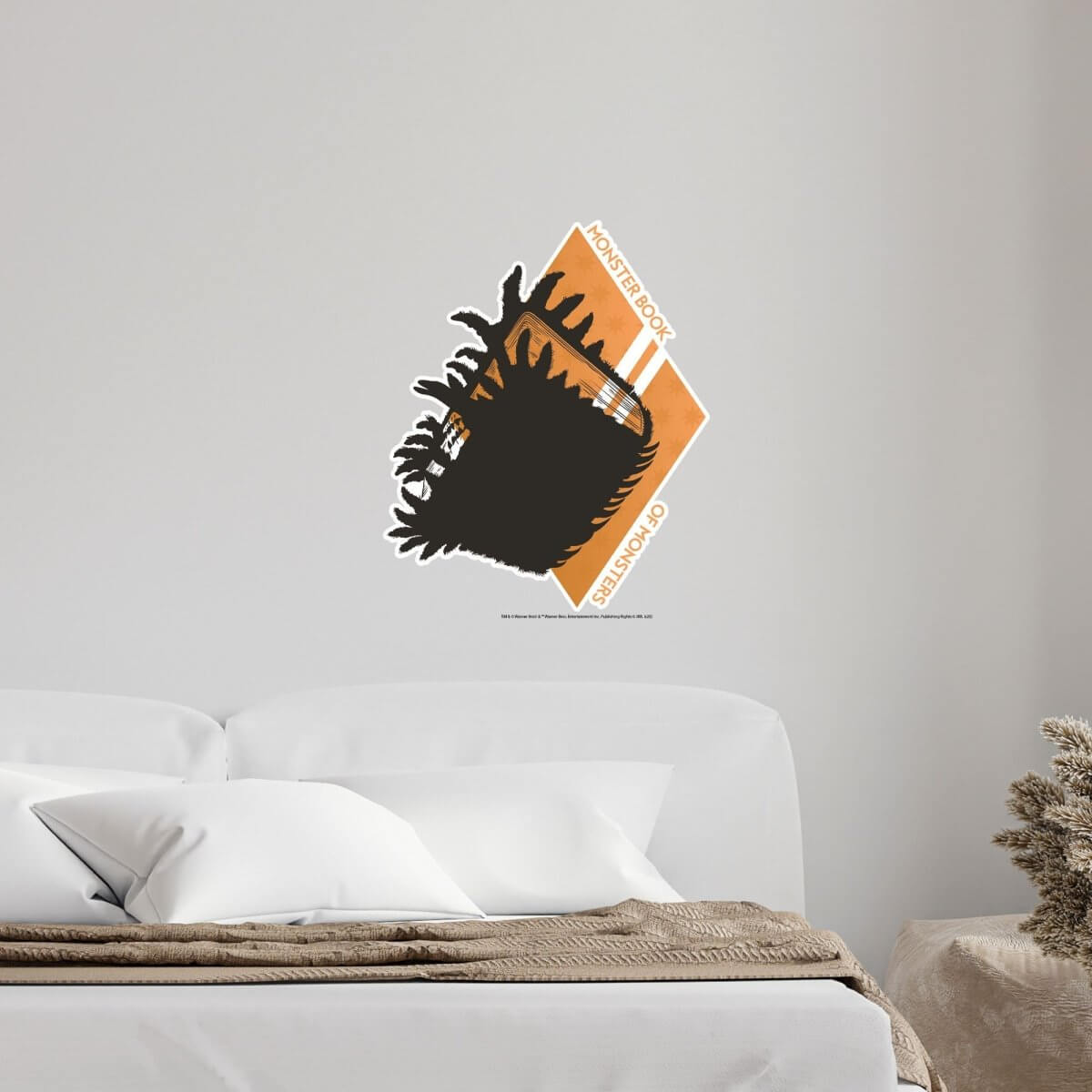 Kismet Decals Harry Potter Book of Monsters Licensed Wall Sticker - Easy DIY Home & Kids Room Decor Wall Decal Art - Kismet Decals