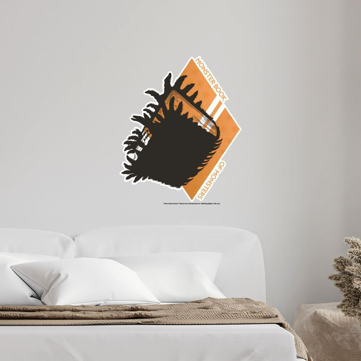 Kismet Decals Harry Potter Book of Monsters Licensed Wall Sticker - Easy DIY Home & Kids Room Decor Wall Decal Art - Kismet Decals