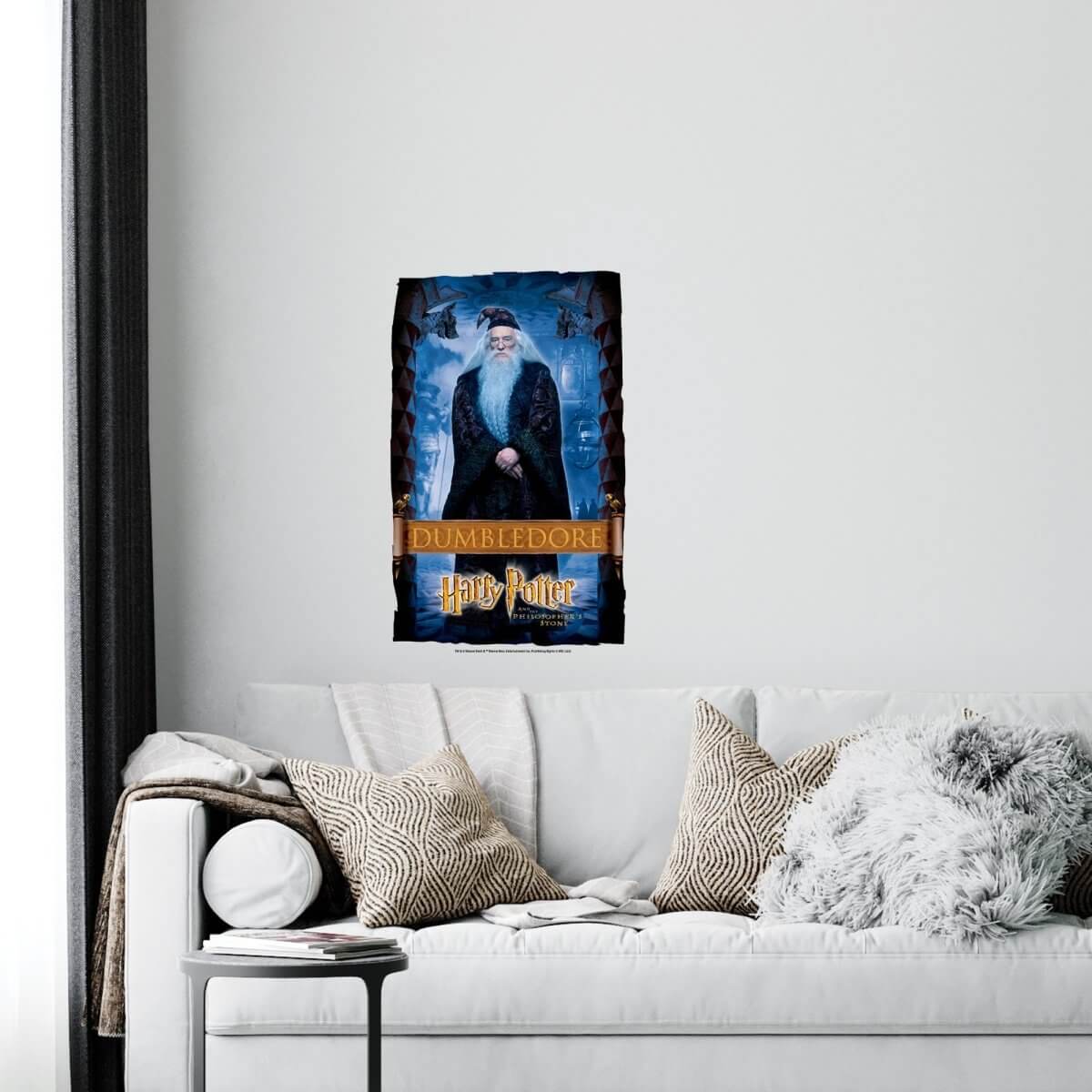 Kismet Decals Harry Potter Dumbledore Poster Licensed Wall Sticker - Easy DIY Home & Kids Room Decor Wall Decal Art - Kismet Decals