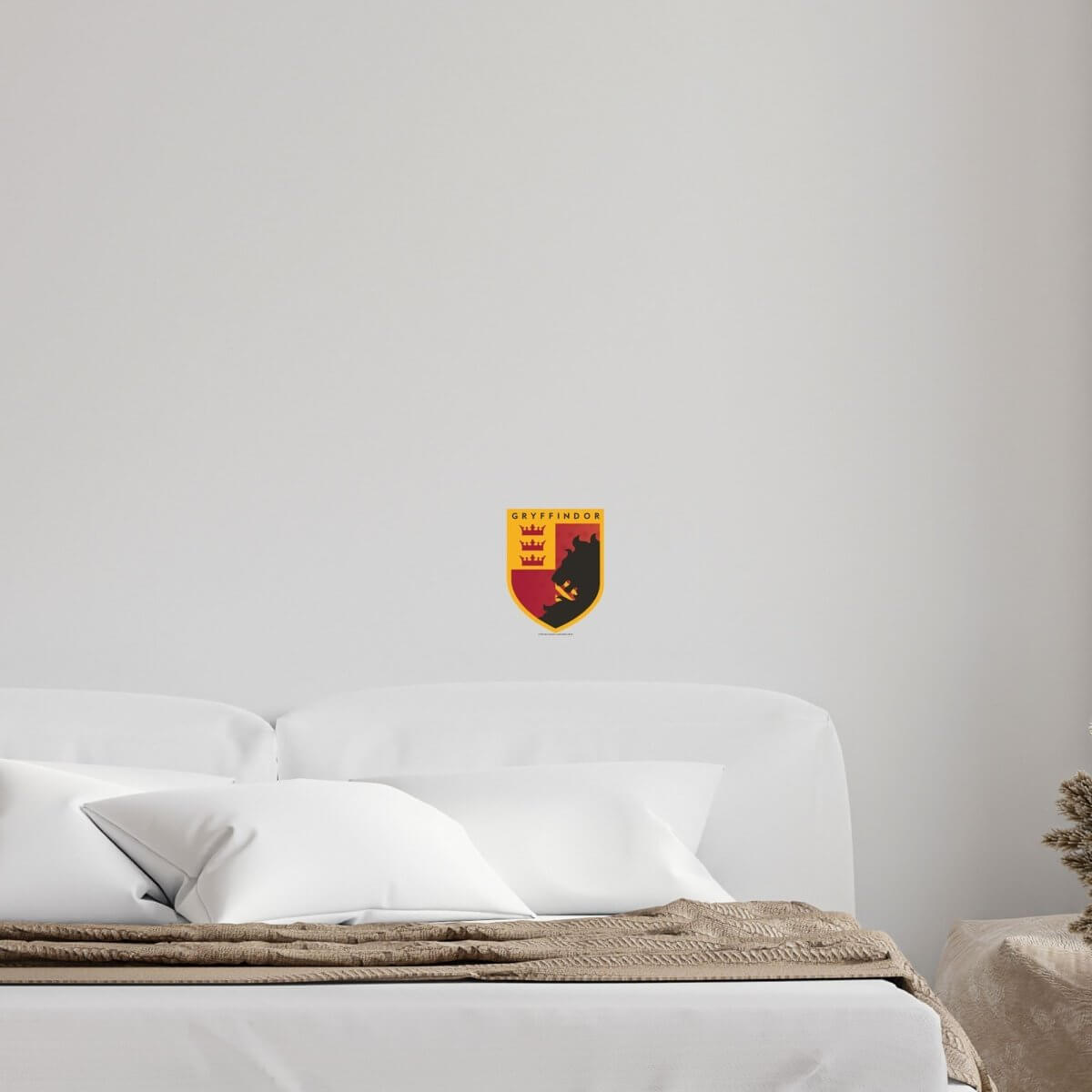 Kismet Decals Harry Potter Gryffindor Badge V2 Licensed Wall Sticker - Easy DIY Home & Kids Room Decor Wall Decal Art - Kismet Decals