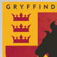 Kismet Decals Harry Potter Gryffindor Badge V2 Licensed Wall Sticker - Easy DIY Home & Kids Room Decor Wall Decal Art - Kismet Decals