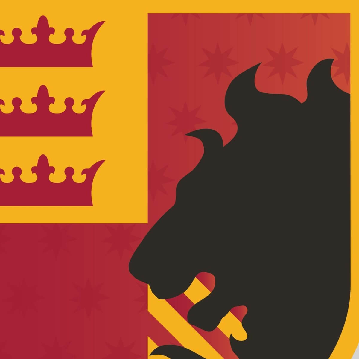 Kismet Decals Harry Potter Gryffindor Badge V2 Licensed Wall Sticker - Easy DIY Home & Kids Room Decor Wall Decal Art - Kismet Decals