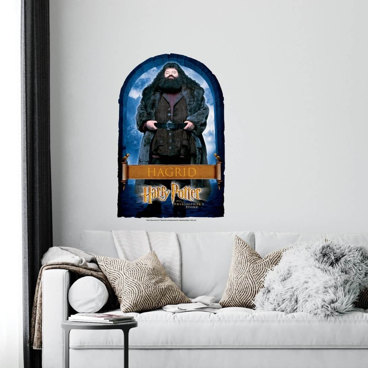 Kismet Decals Harry Potter Hagrid Poster Licensed Wall Sticker - Easy DIY Home & Kids Room Decor Wall Decal Art - Kismet Decals