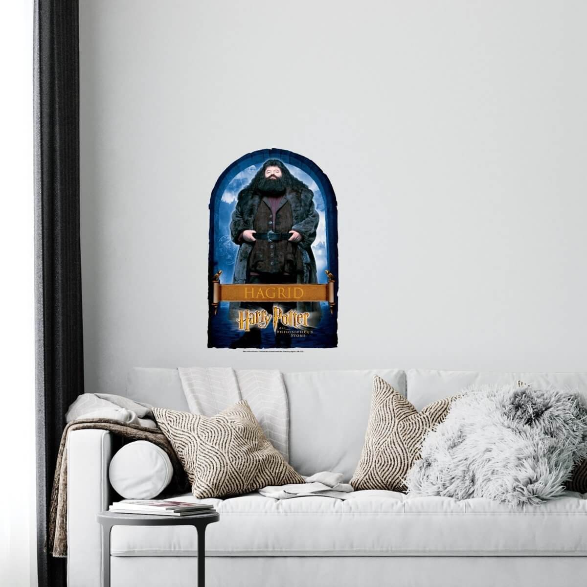 Kismet Decals Harry Potter Hagrid Poster Licensed Wall Sticker - Easy DIY Home & Kids Room Decor Wall Decal Art - Kismet Decals