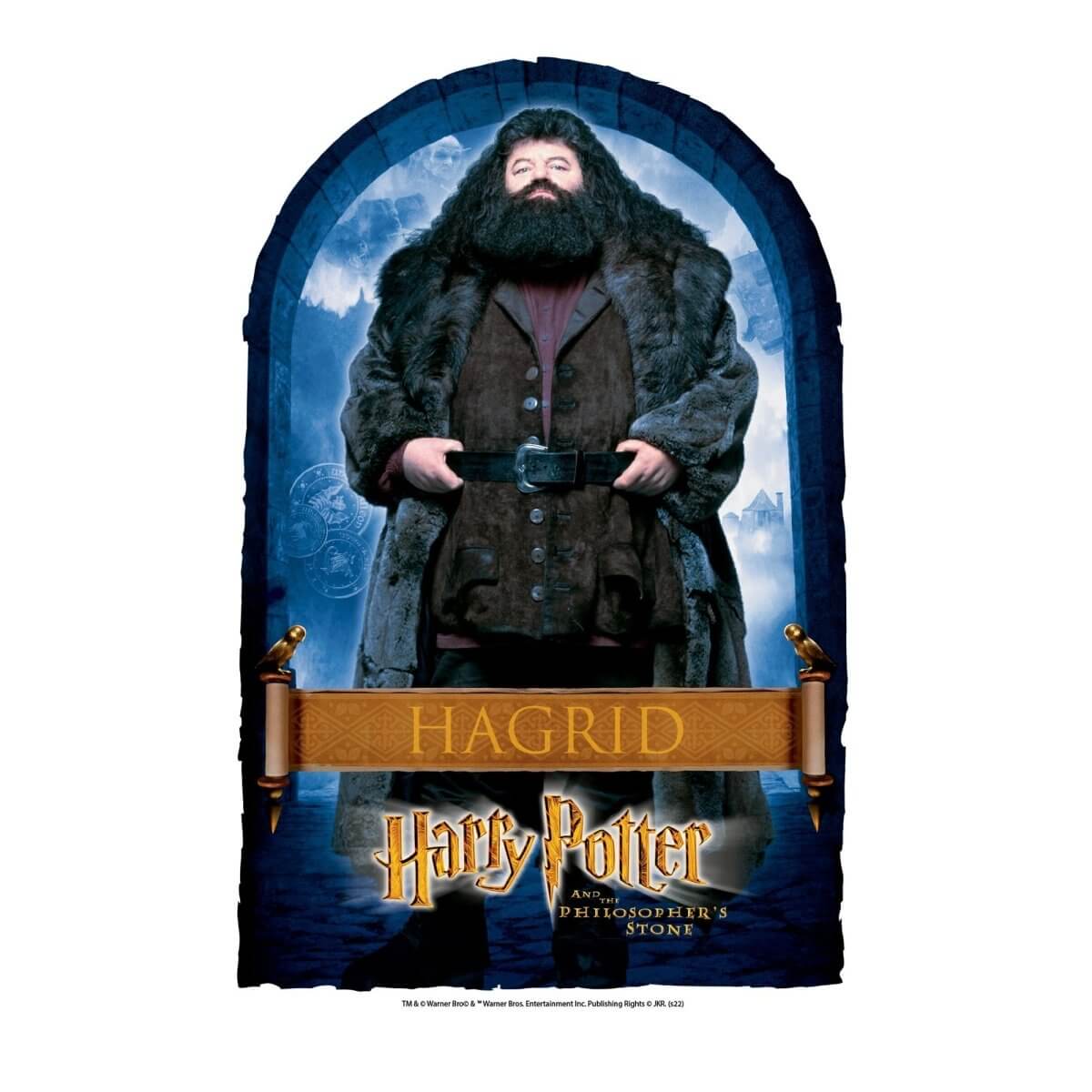 Kismet Decals Harry Potter Hagrid Poster Licensed Wall Sticker - Easy DIY Home & Kids Room Decor Wall Decal Art - Kismet Decals