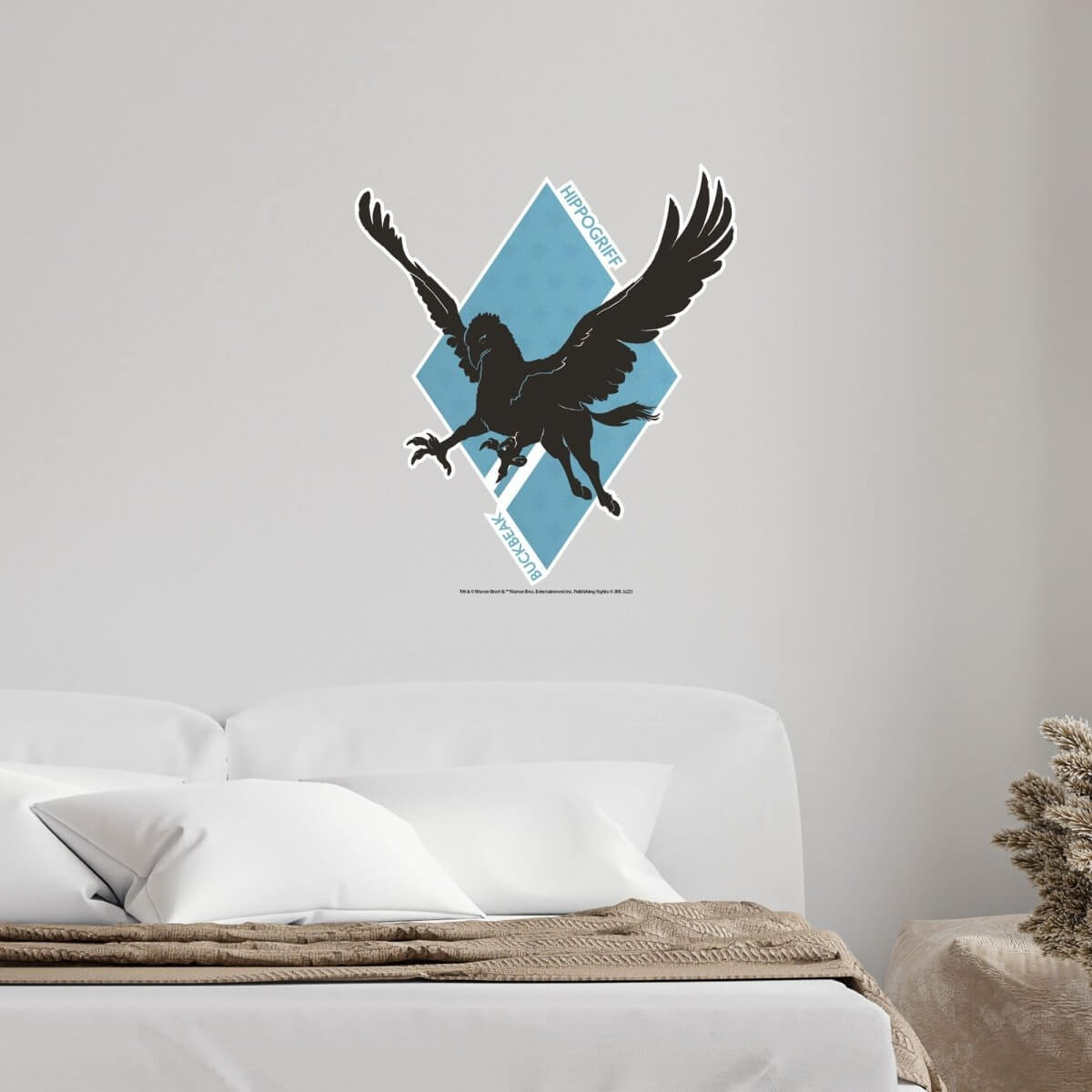 Kismet Decals Harry Potter Hippogriff Buckbeak Licensed Wall Sticker - Easy DIY Home & Kids Room Decor Wall Decal Art - Kismet Decals
