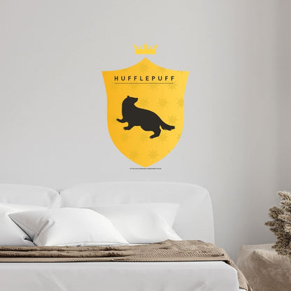 Kismet Decals Harry Potter Hufflepuff Badge V1 Licensed Wall Sticker - Easy DIY Home & Kids Room Decor Wall Decal Art - Kismet Decals