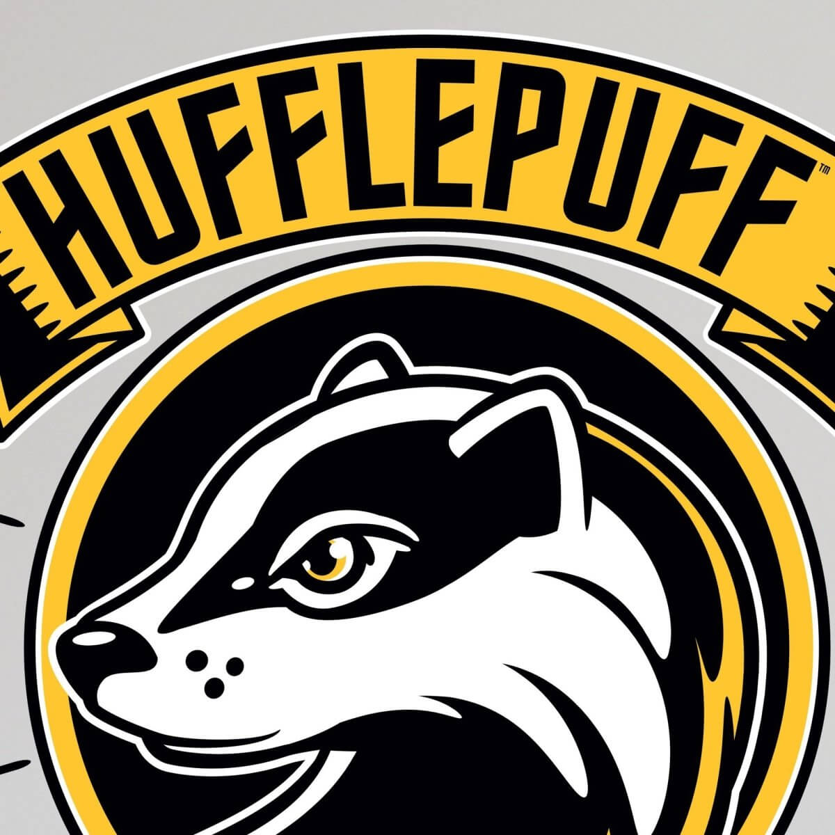 Kismet Decals Harry Potter Hufflepuff Crest Licensed Wall Sticker - Easy DIY Home & Kids Room Decor Wall Decal Art - Kismet Decals