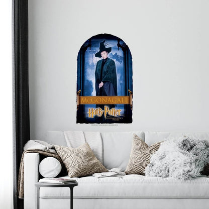 Kismet Decals Harry Potter McGonagall Poster Licensed Wall Sticker - Easy DIY Home & Kids Room Decor Wall Decal Art - Kismet Decals