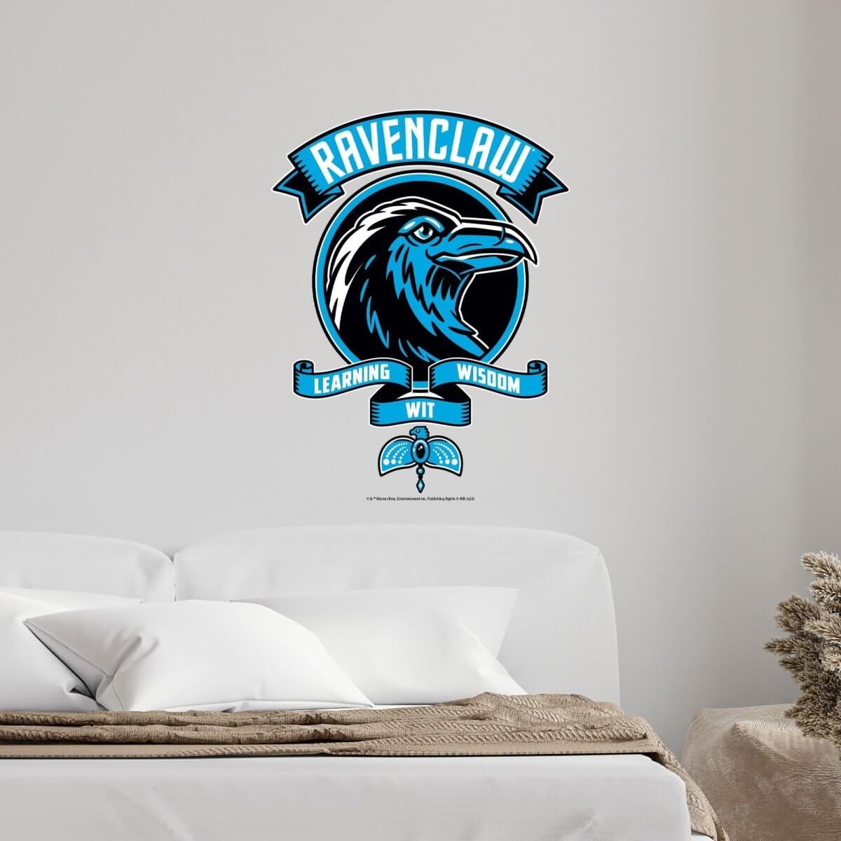 Kismet Decals Harry Potter Ravenclaw Crest Licensed Wall Sticker - Easy DIY Home & Kids Room Decor Wall Decal Art - Kismet Decals