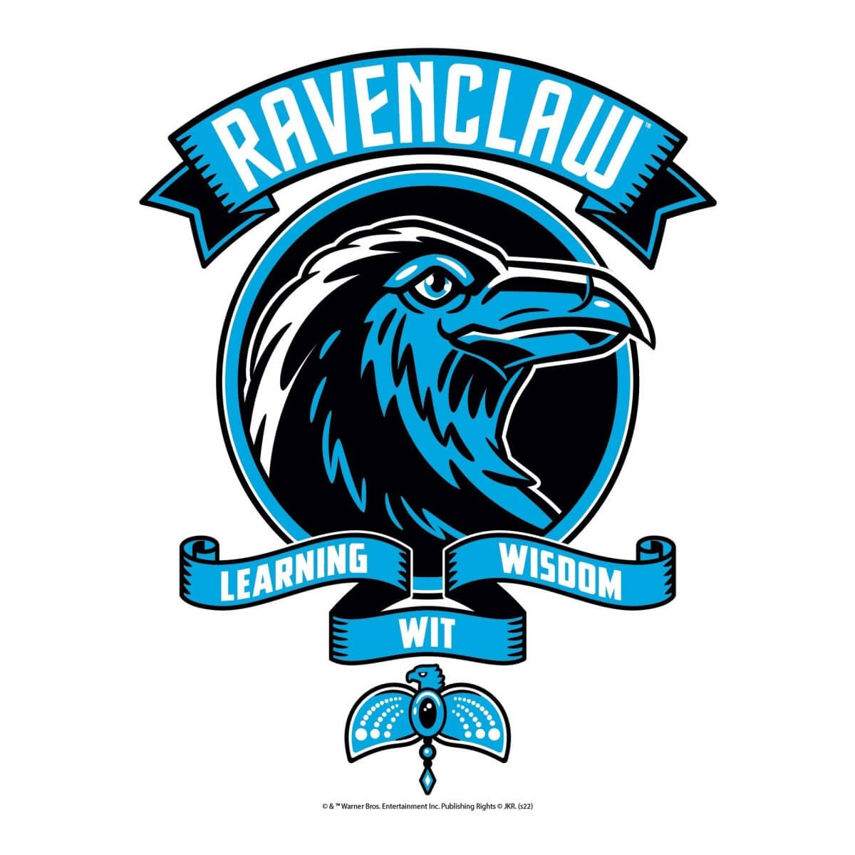Kismet Decals Harry Potter Ravenclaw Crest Licensed Wall Sticker - Easy DIY Home & Kids Room Decor Wall Decal Art - Kismet Decals