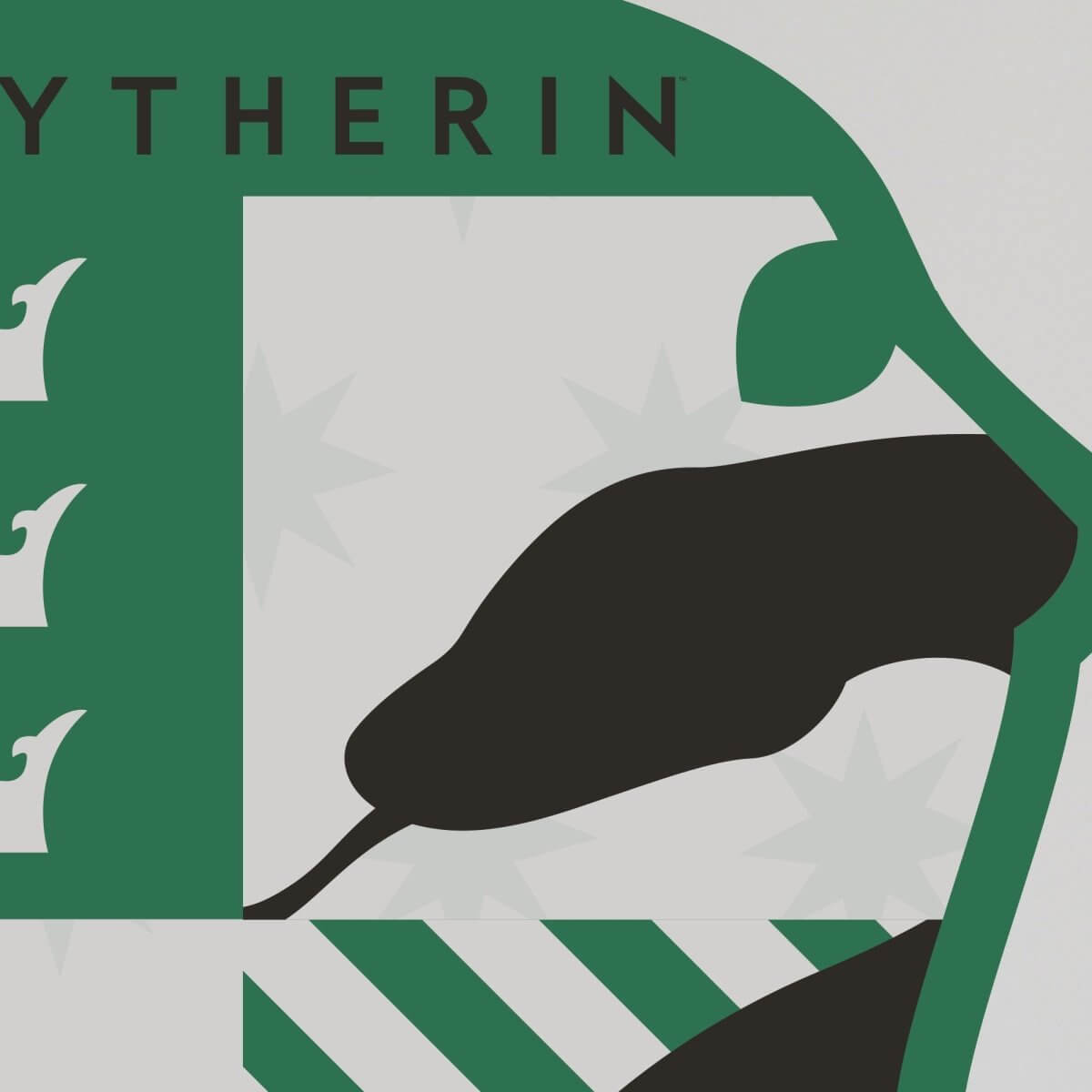 Kismet Decals Harry Potter Slytherin Badge V2 Licensed Wall Sticker - Easy DIY Home & Kids Room Decor Wall Decal Art - Kismet Decals